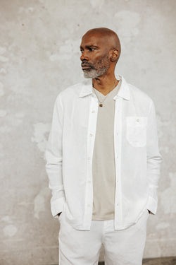 

Sobrecamisa recta Hombre Bolton Somero white | Freeman T. Porter