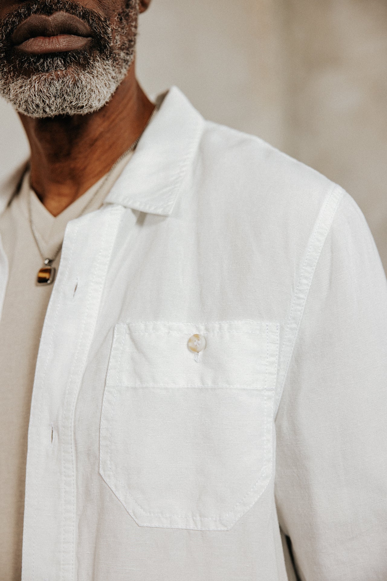 

Straight overshirt Men Bolton Somero white | Freeman T. Porter