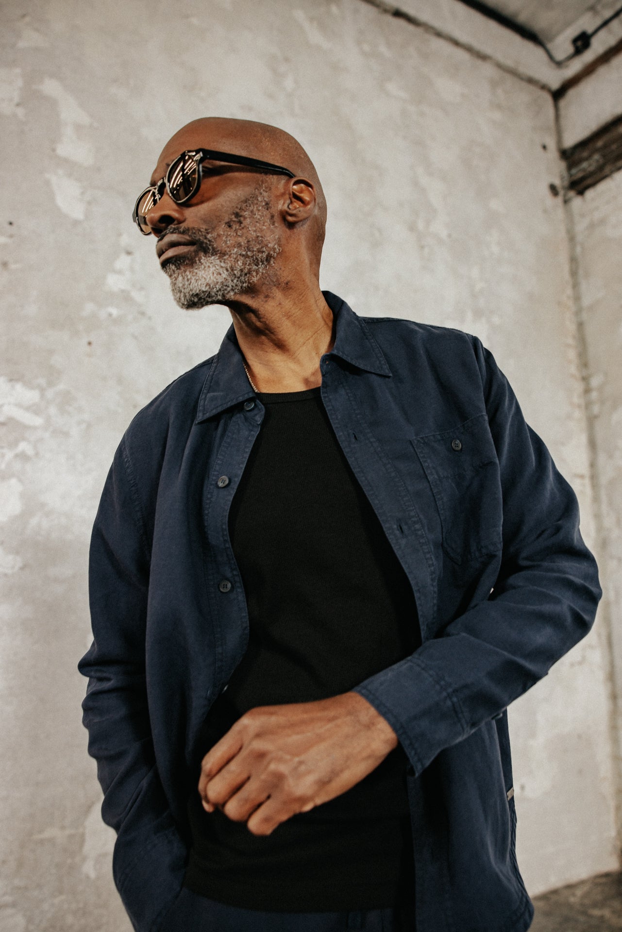 

Straight overshirt Men Bolton Somero navy | Freeman T. Porter