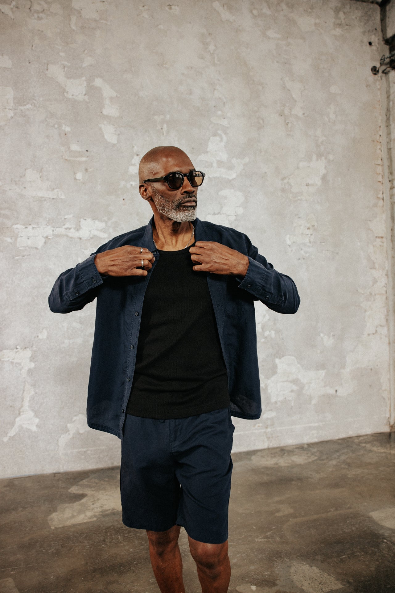 

Straight overshirt Men Bolton Somero navy | Freeman T. Porter