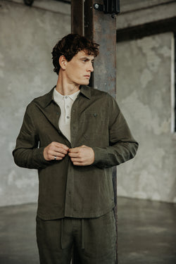 

Sobrecamisa recta Hombre Bolton Somero khaki | Freeman T. Porter