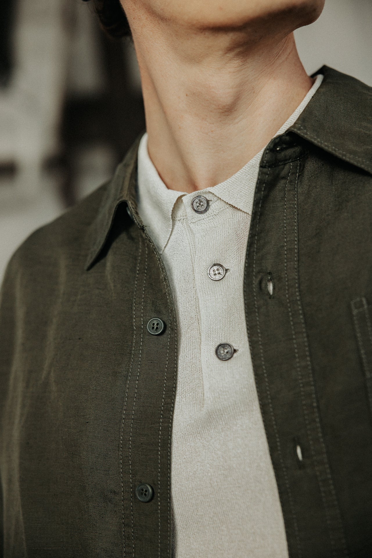 

Straight overshirt Men Bolton Somero khaki | Freeman T. Porter