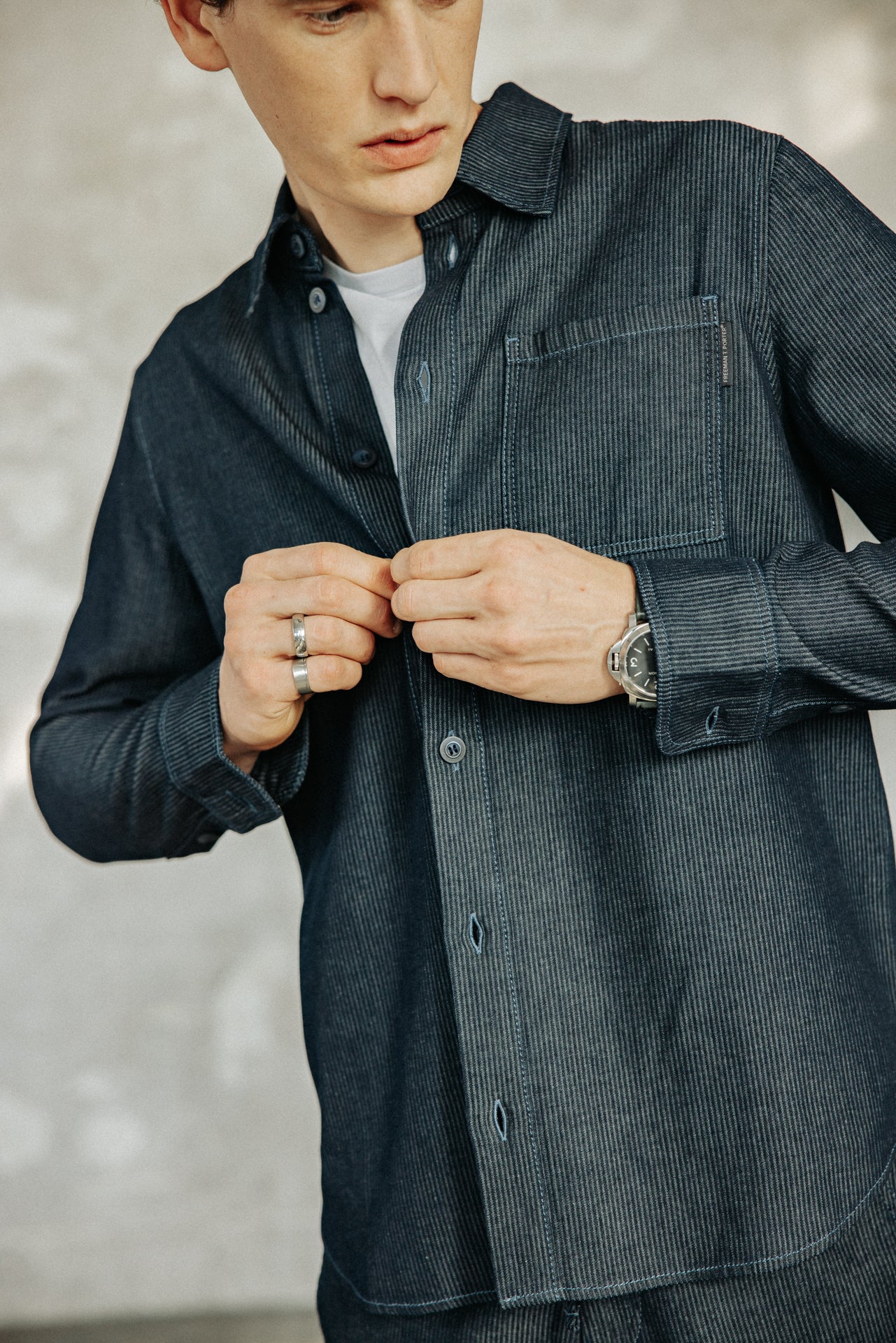 

Straight fit shirt Men Paolo Denim barack | Freeman T. Porter