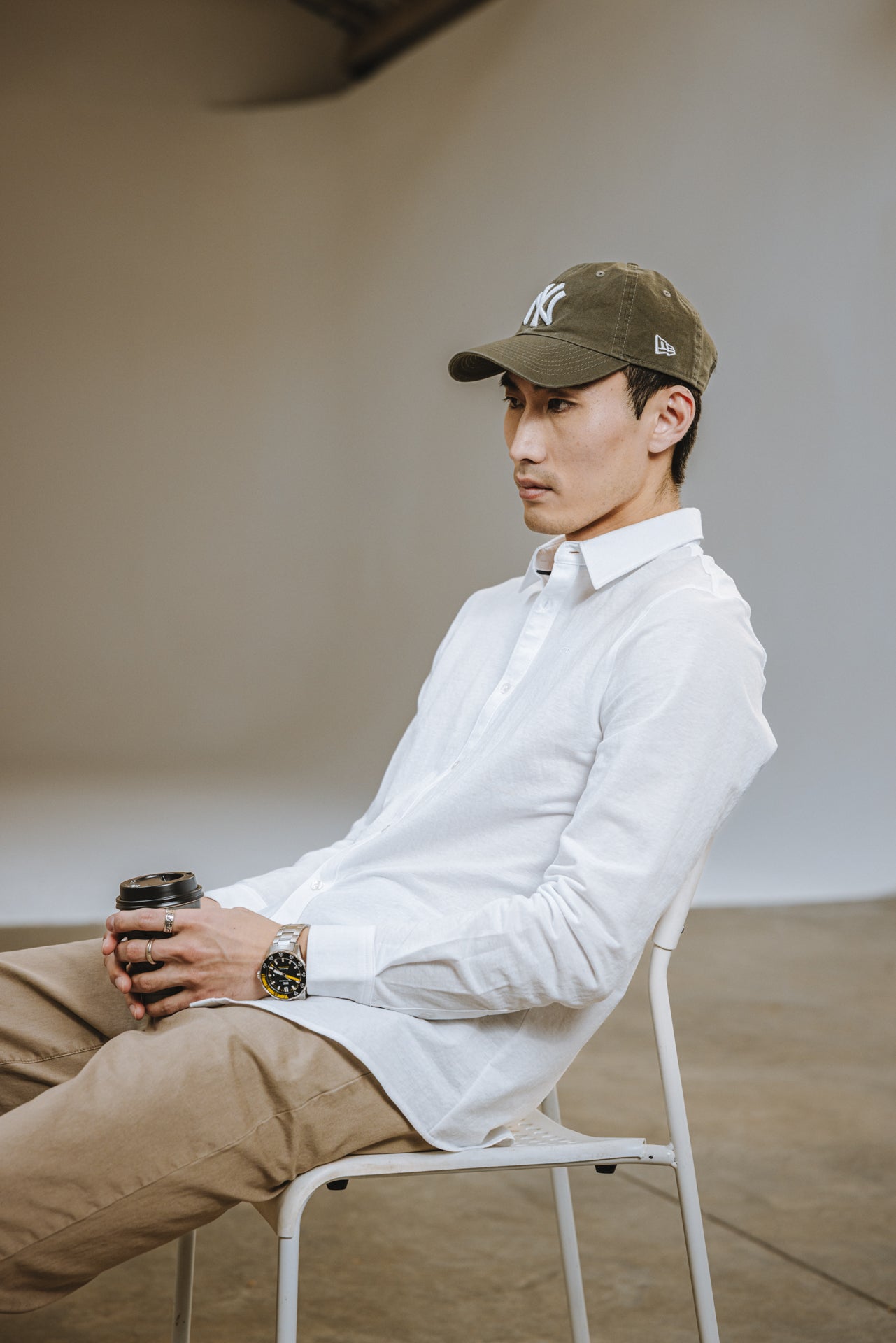 

Chemise ajustée Homme Yoris Maille bright white | Freeman T. Porter