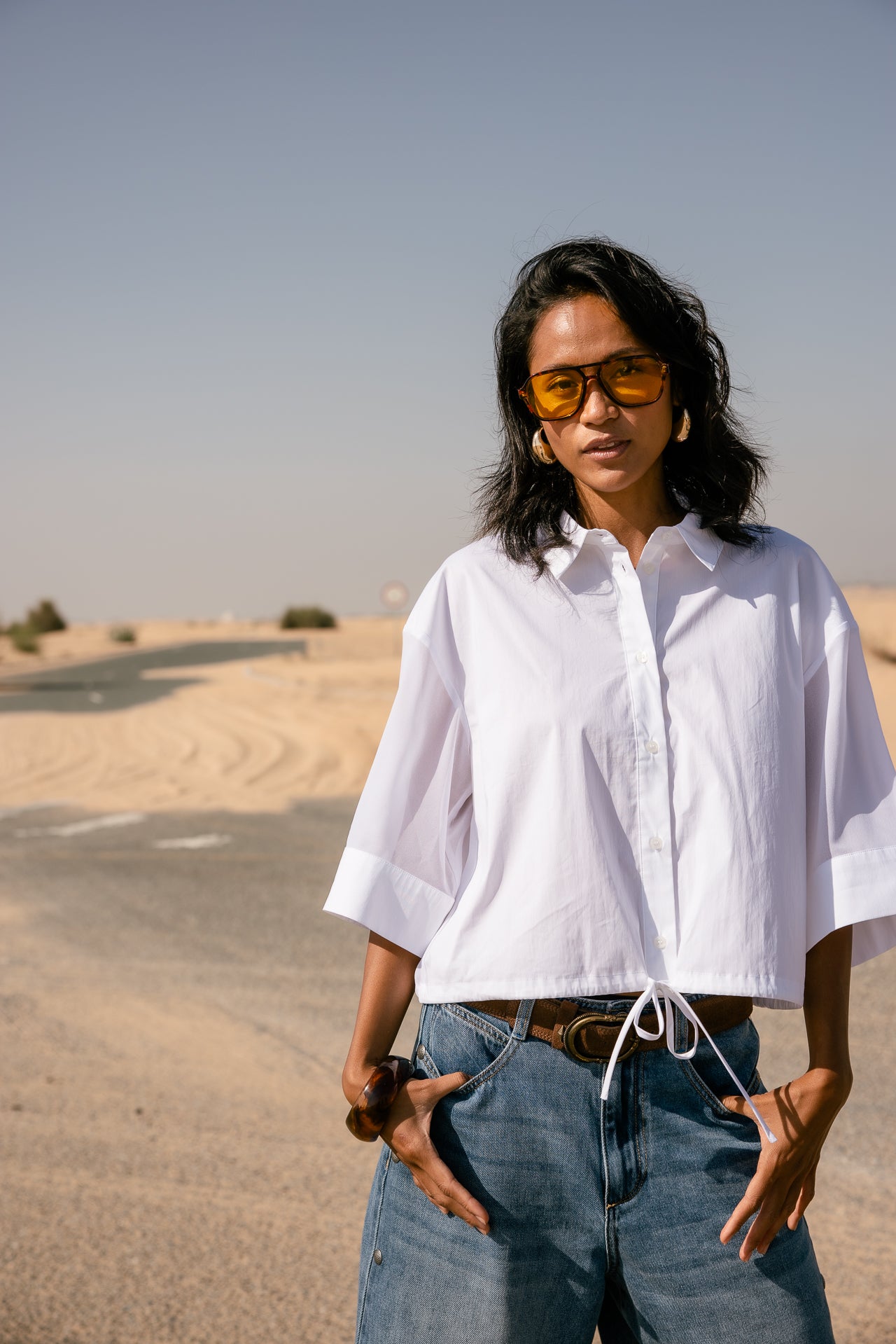   
            

Chemise ample avec lien de serrage Femme Choyce Plain white | Freeman T. Porter
          