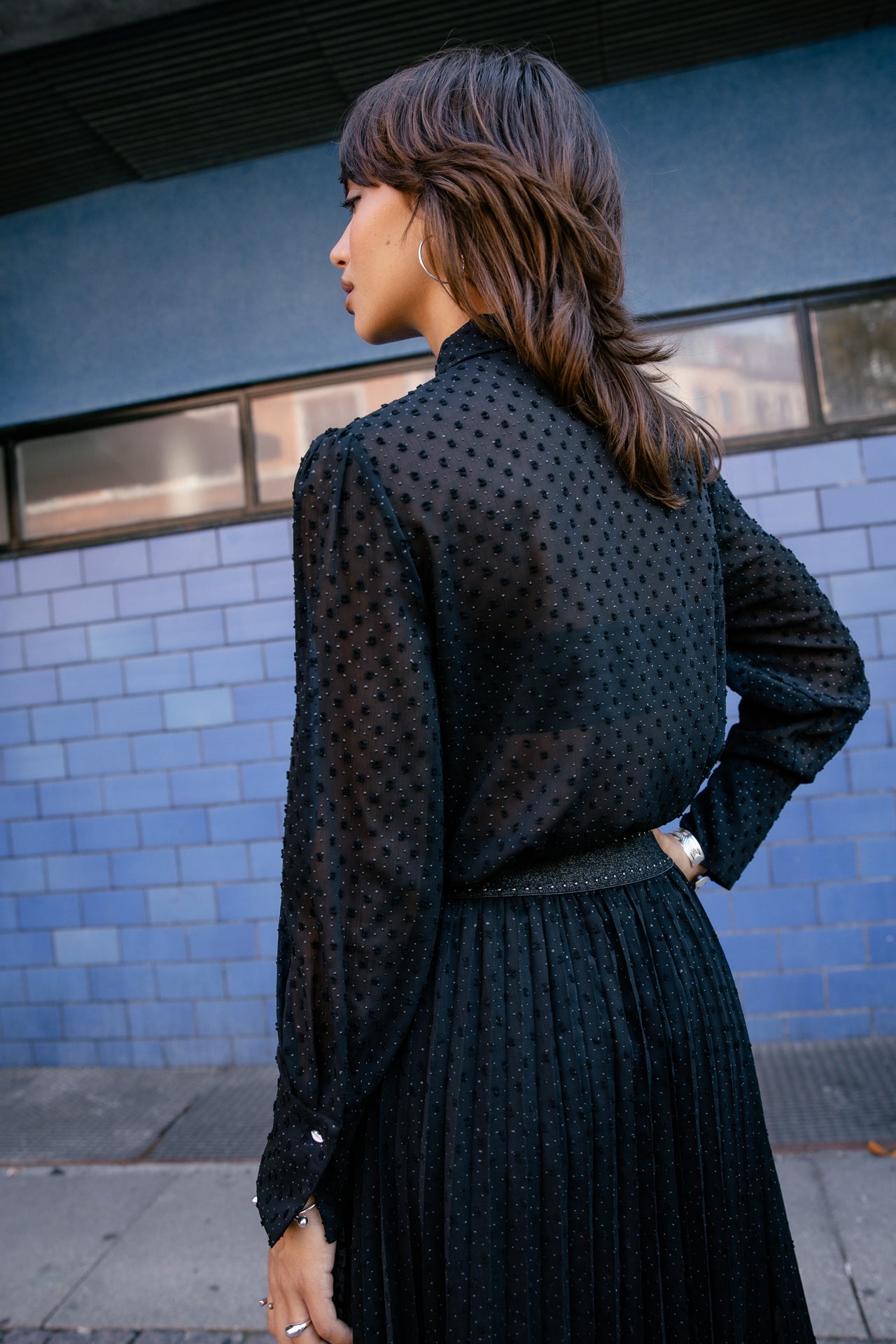 

Top plumetis juegos de transparencias Mujer Babe Plumetis black | Freeman T. Porter