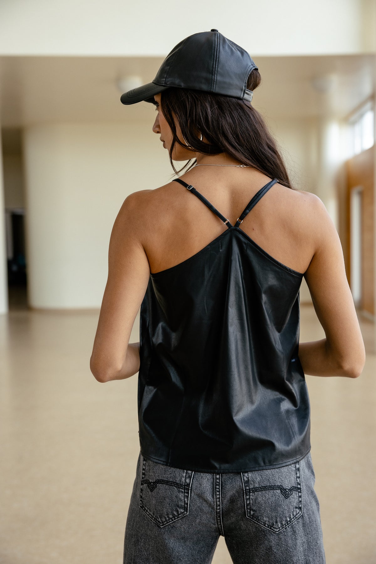

Top de cetim Mulher Tipie Biker black | Freeman T. Porter
