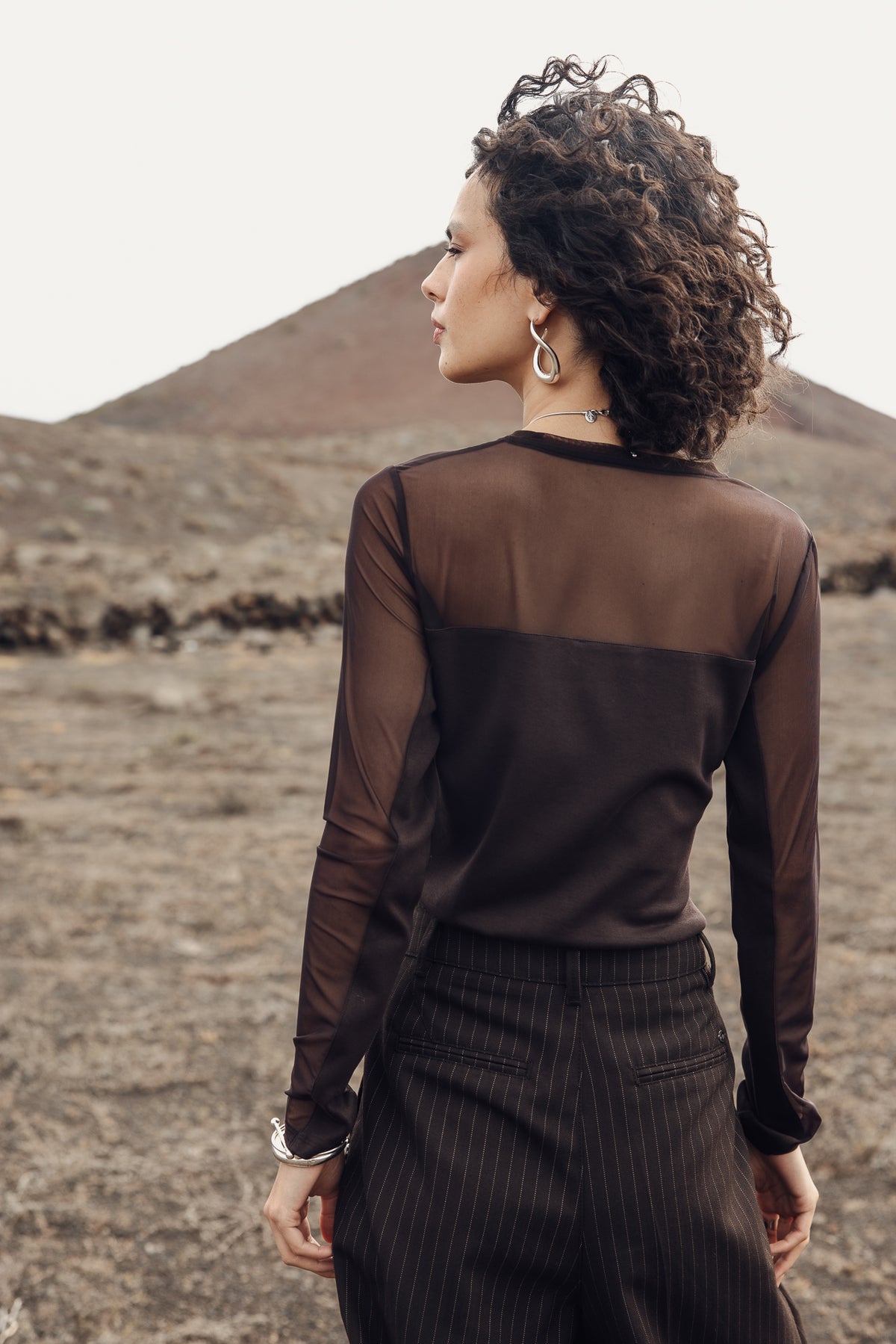
              

T-shirt avec jeux de transparence Femme Timene Plain chocolate torte | Freeman T. Porter
            