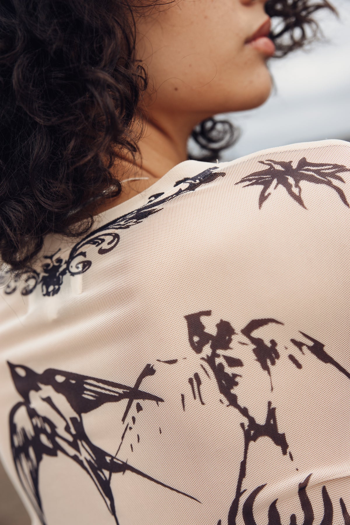 
              

Top en mesh imprimé Femme Taro Tattoo nude | Freeman T. Porter
            