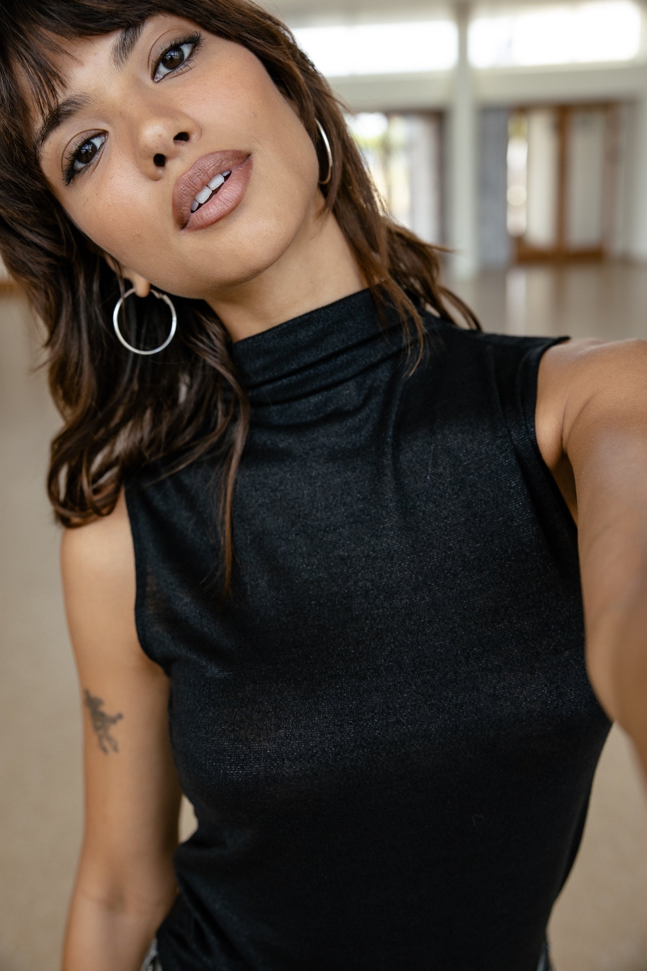 

Glitzerndes Top  Damen Teezy Star black | Freeman T. Porter