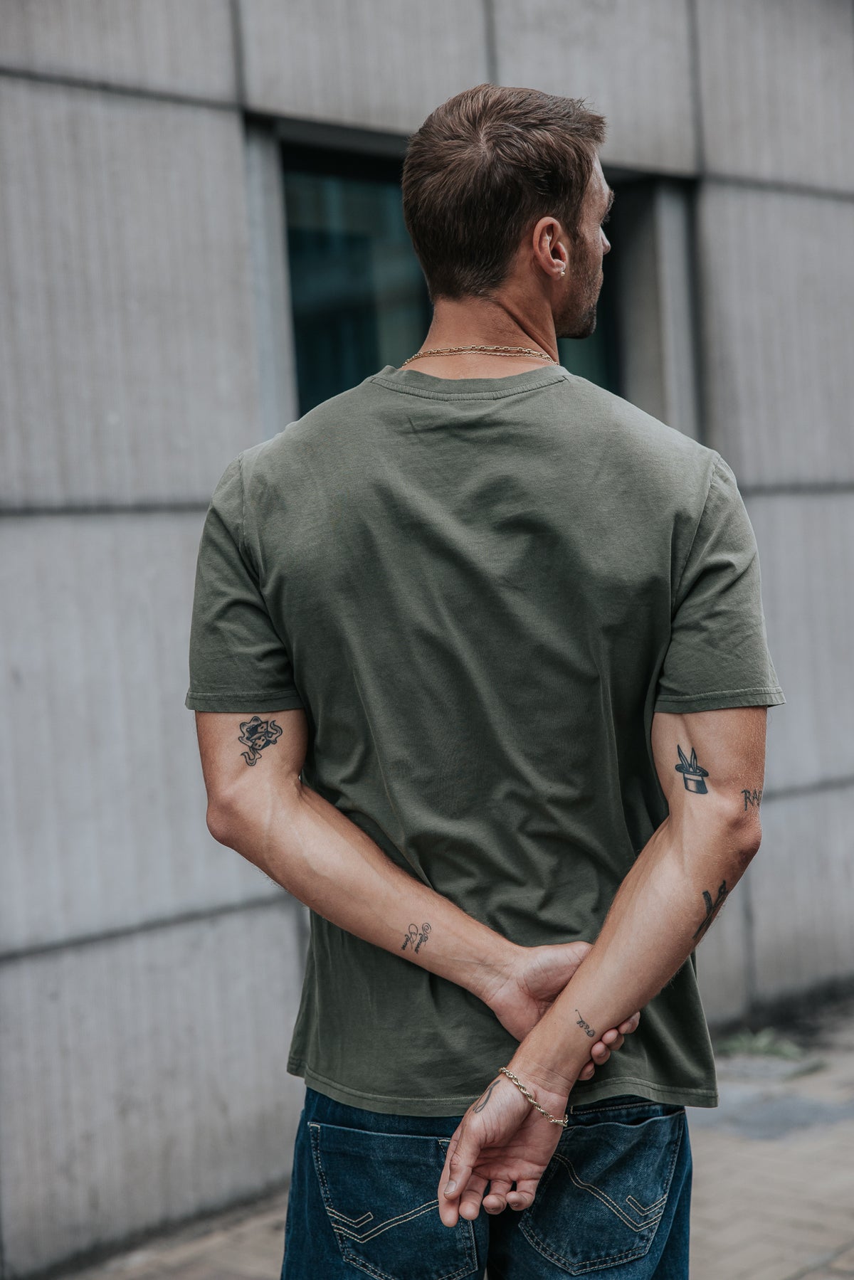 

Kurzarm-T-Shirts Herren Carlyle River deep lichen green | Freeman T. Porter