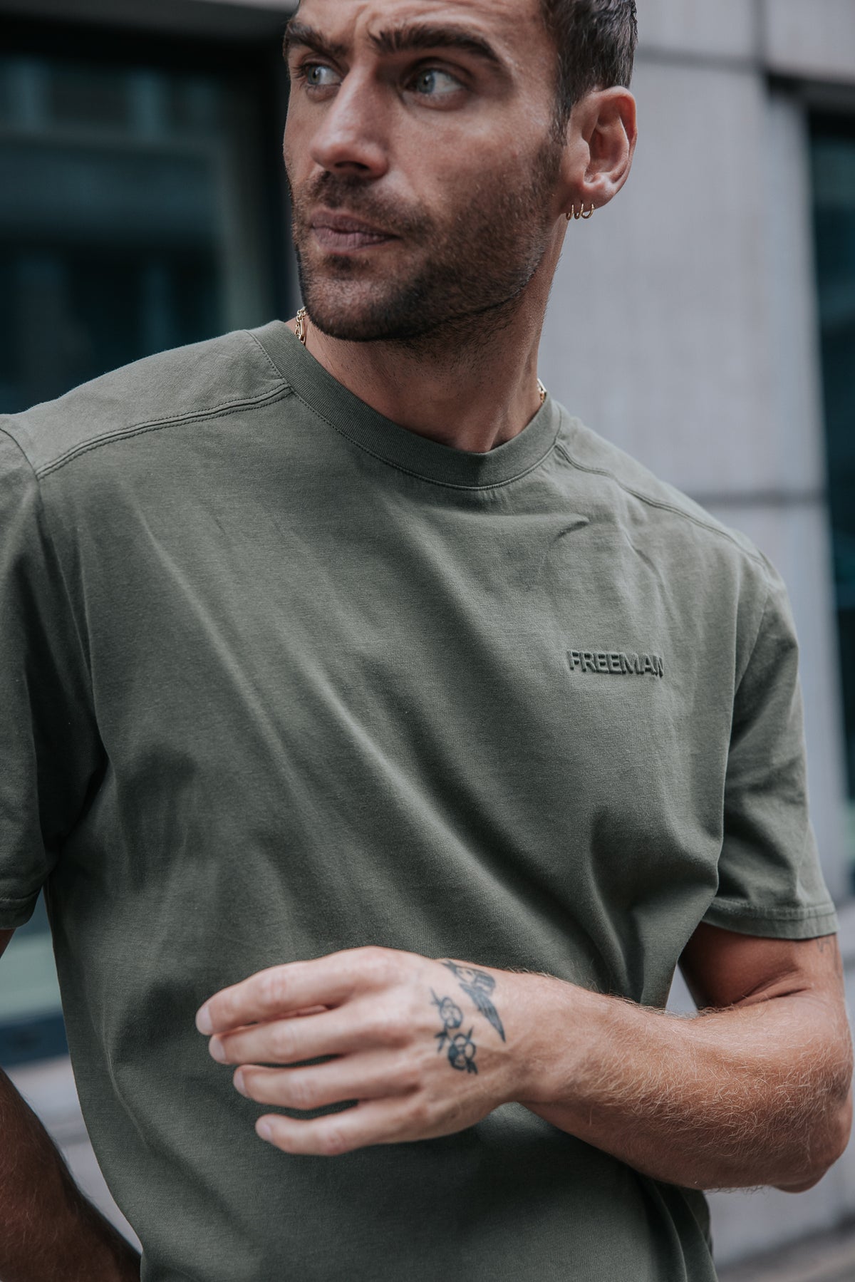 

Kurzarm-T-Shirts Herren Carlyle River deep lichen green | Freeman T. Porter