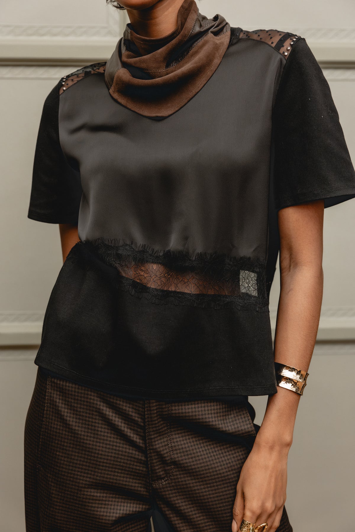   
            

Top mit Spitze Damen Tanta black | Freeman T. Porter
          