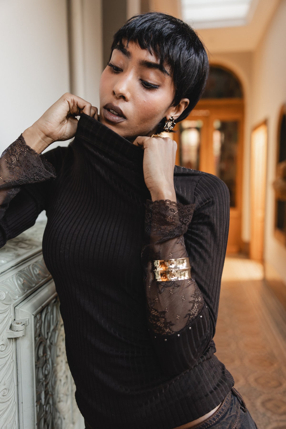 

Spitzenoberteil Damen Tirsa brown | Freeman T. Porter
