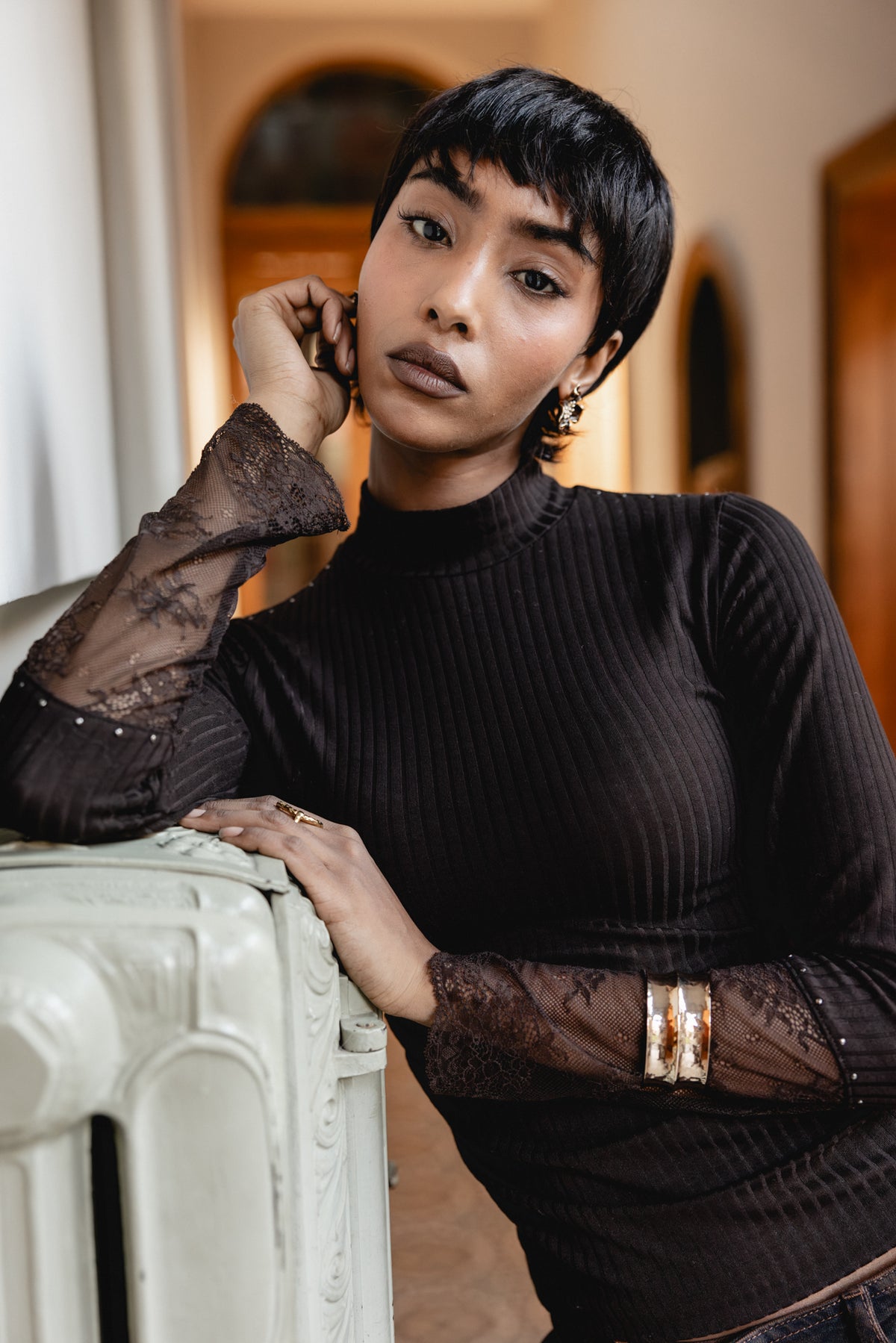 

Spitzenoberteil Damen Tirsa brown | Freeman T. Porter