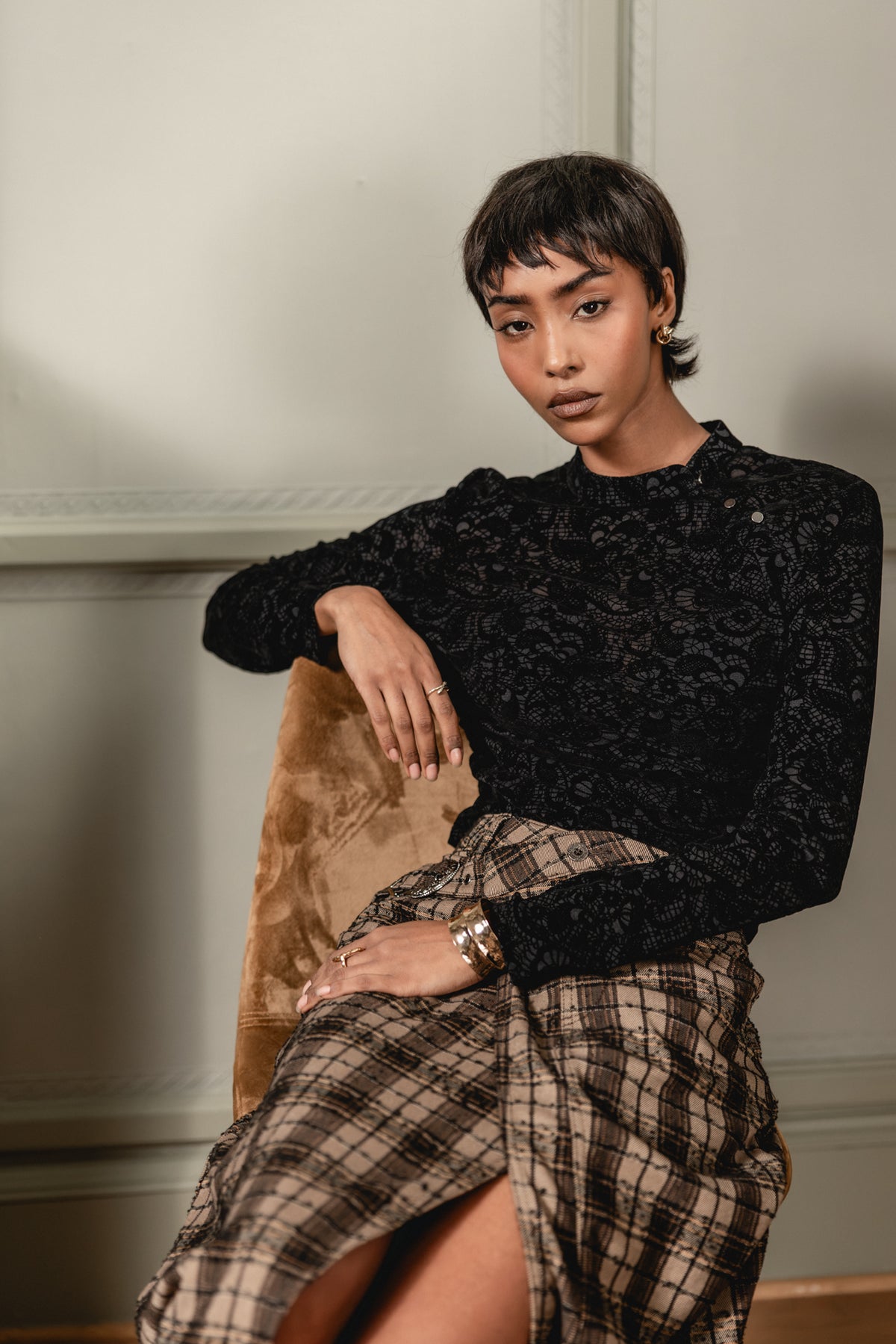 

Top en dentelle Femme Tomeo black | Freeman T. Porter
