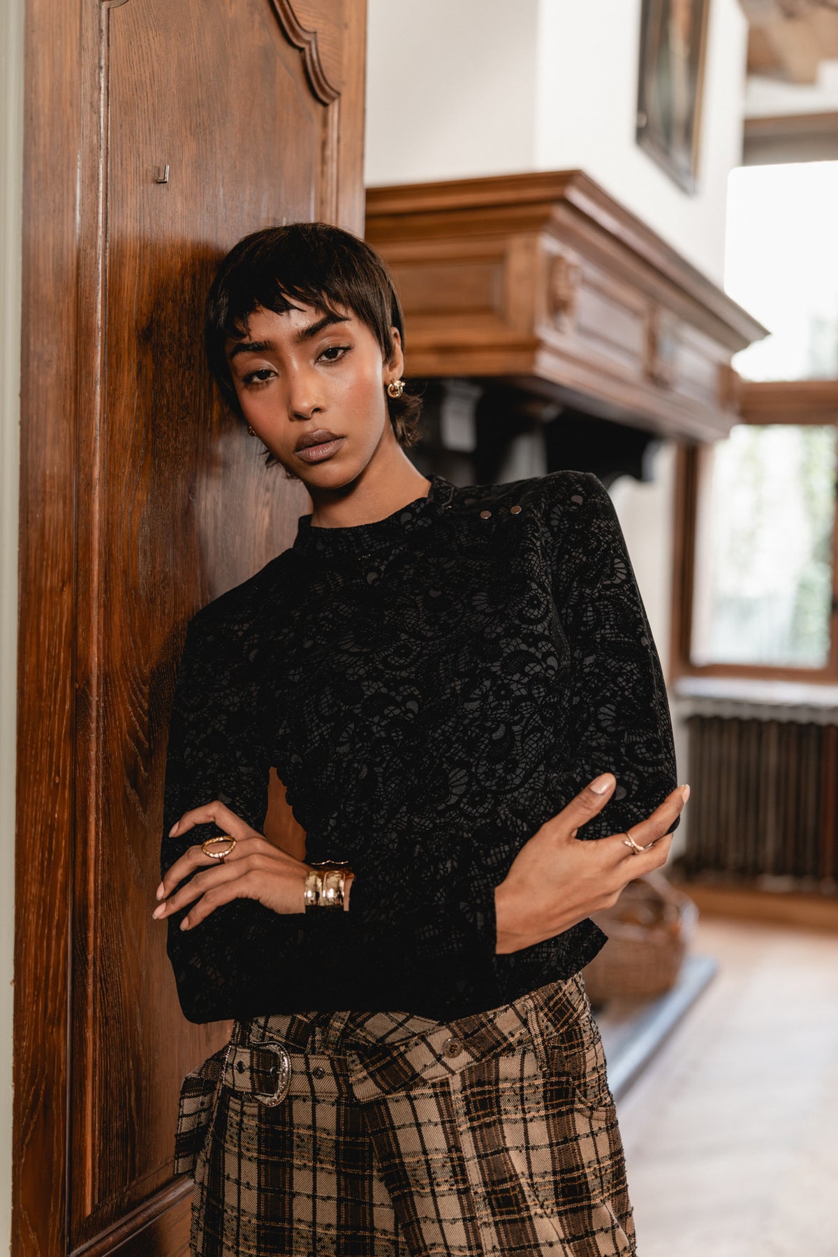 

Top en dentelle Femme Tomeo black | Freeman T. Porter