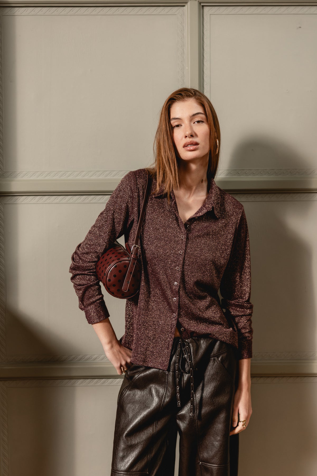 

Top mit Lurex Damen Treel wine | Freeman T. Porter