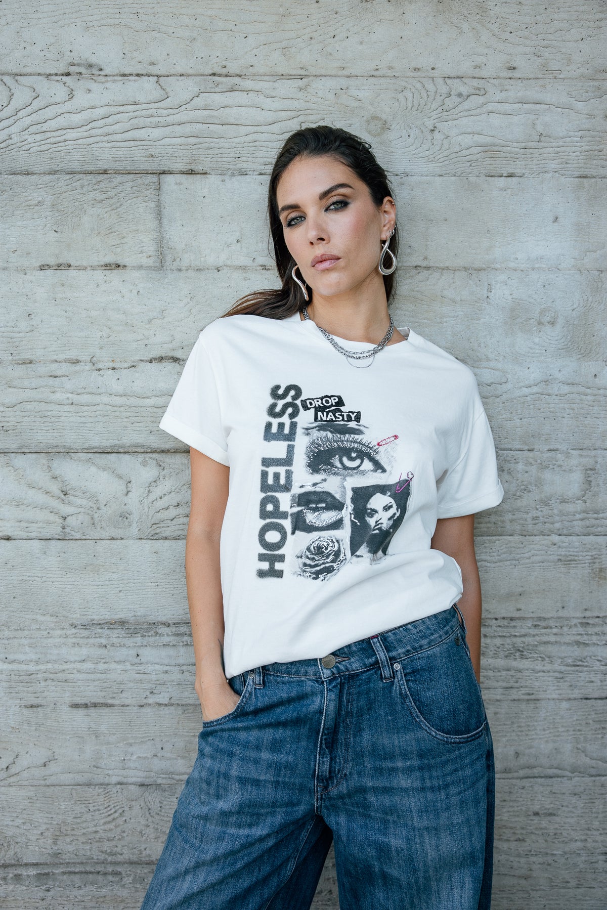   
            

Bedrucktes T-Shirt Damen Toad Hopeless white | Freeman T. Porter
          