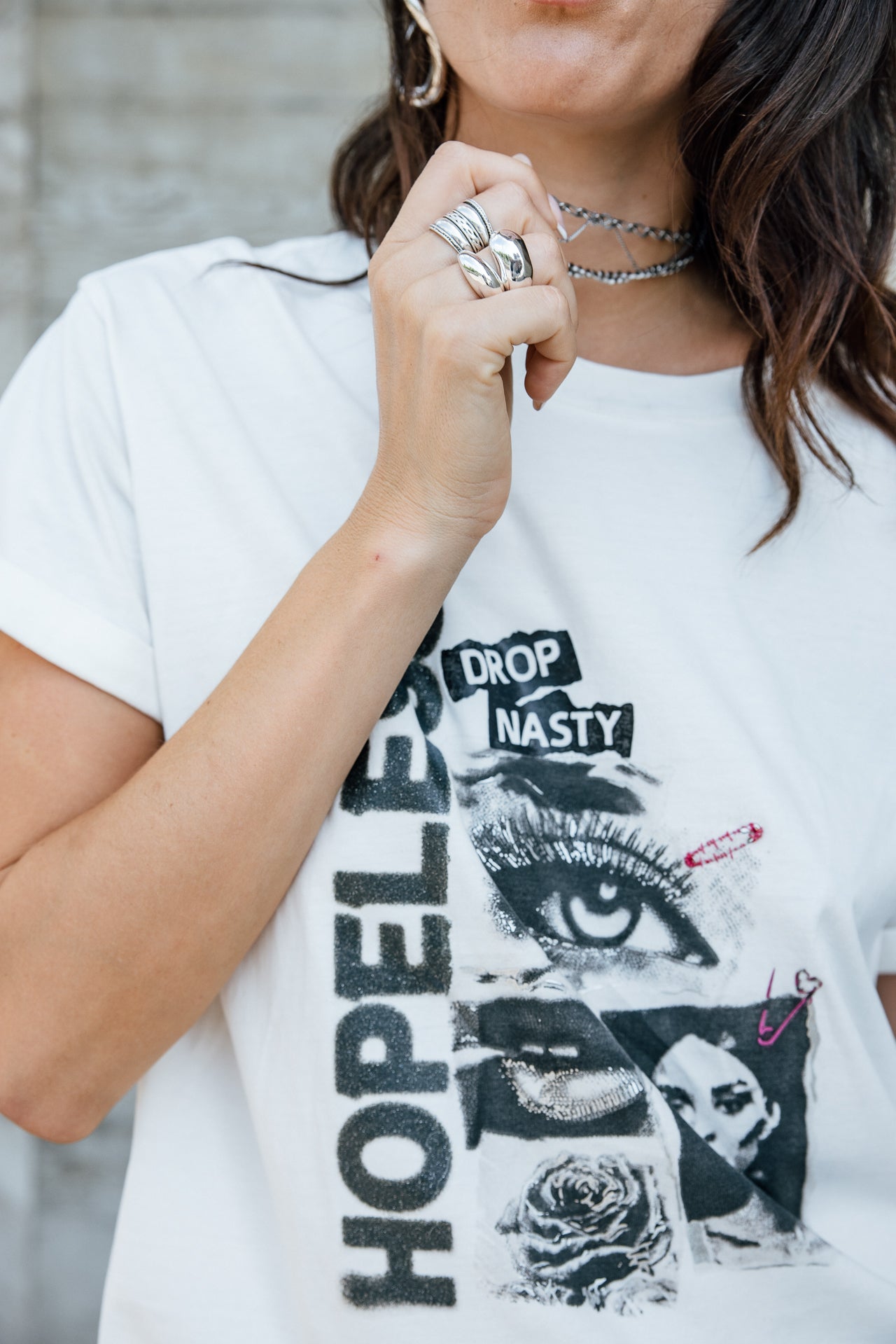 

Bedrucktes T-Shirt Damen Toad Hopeless white | Freeman T. Porter