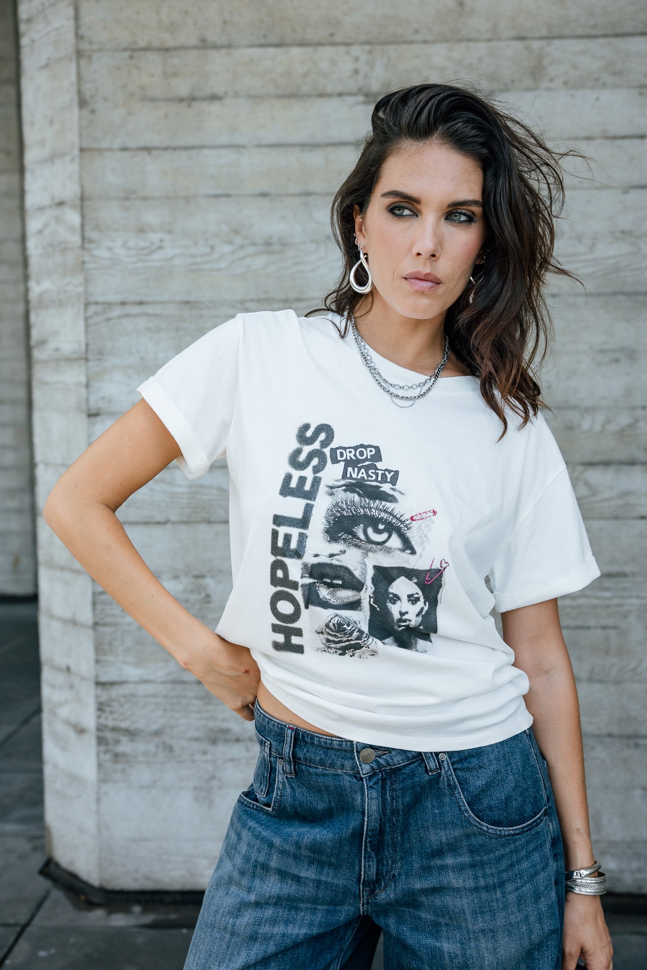 

Bedrucktes T-Shirt Damen Toad Hopeless white | Freeman T. Porter