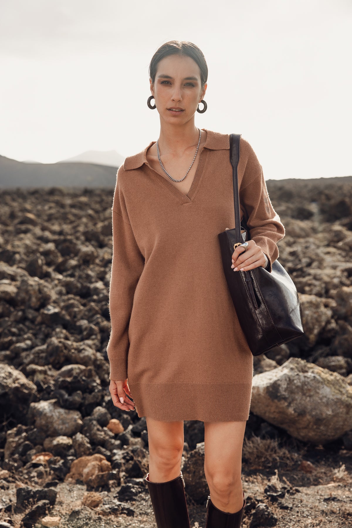   
            

Robe pull col polo Femme Rimel bone brown | Freeman T. Porter
          