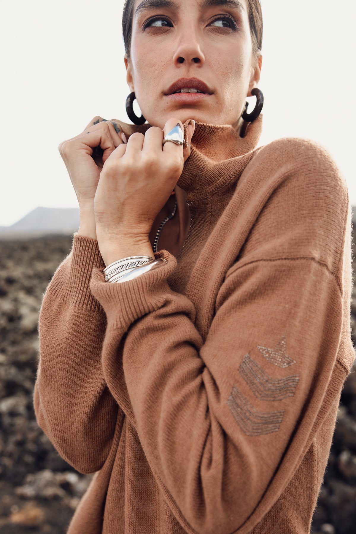 

Robe pull col polo Femme Rimel bone brown | Freeman T. Porter