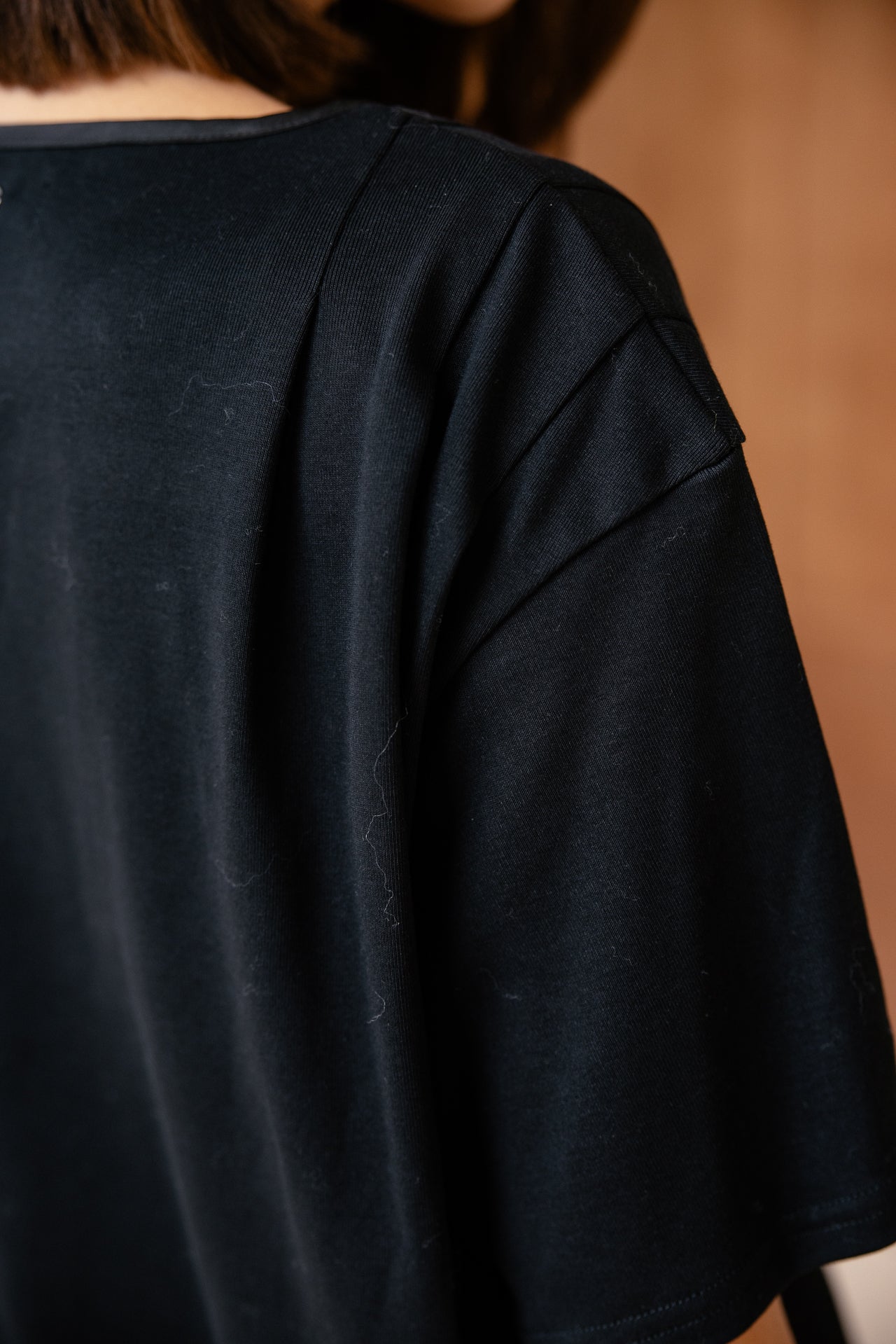 

Robe asymétrique bi-matière et dentelle Femme Rami Lace black | Freeman T. Porter