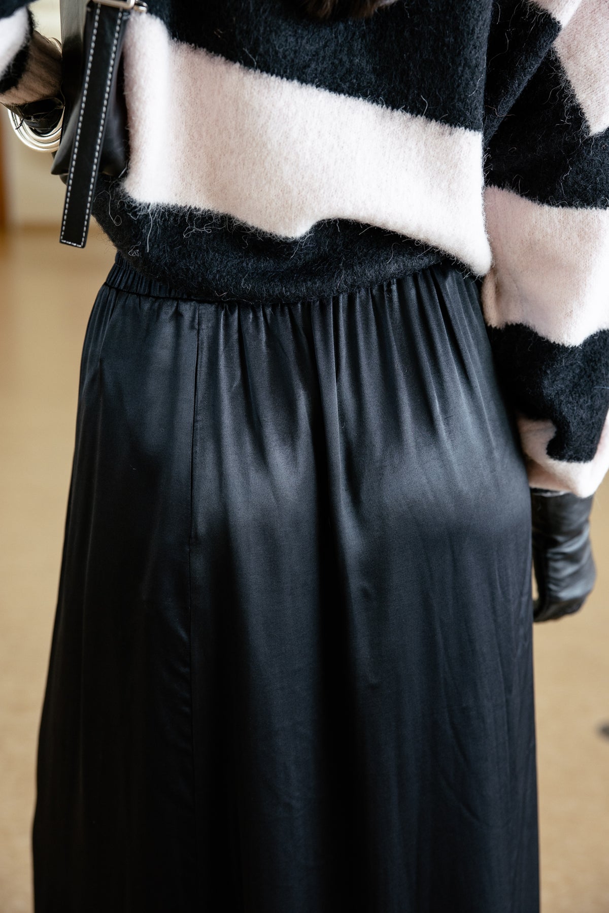 

Jupe satinée boutonnée Femme Jeyleen plain black | Freeman T. Porter