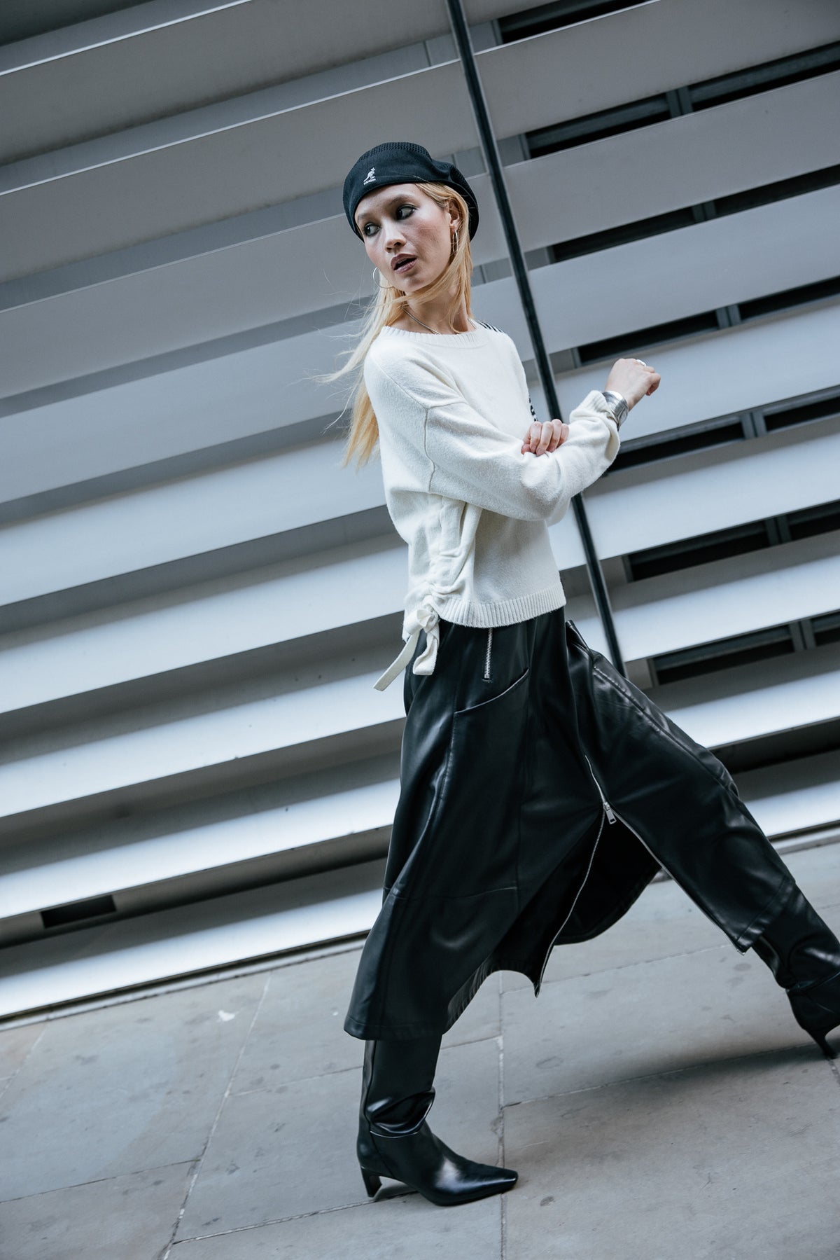 

Jupe ample en simili cuir Femme Joki Biker black | Freeman T. Porter