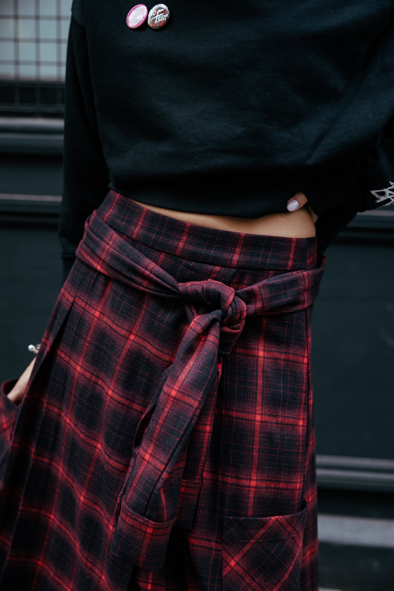

Asymmetrischer Wickelrock Damen Jezzie Checks original | Freeman T. Porter