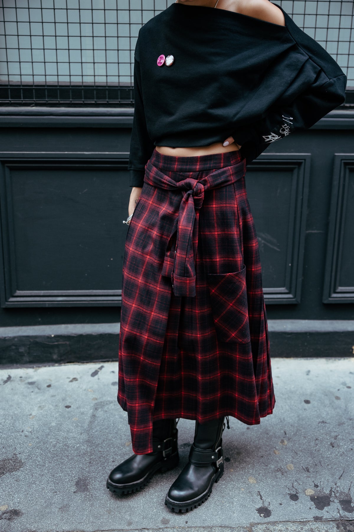 

Asymmetrischer Wickelrock Damen Jezzie Checks original | Freeman T. Porter