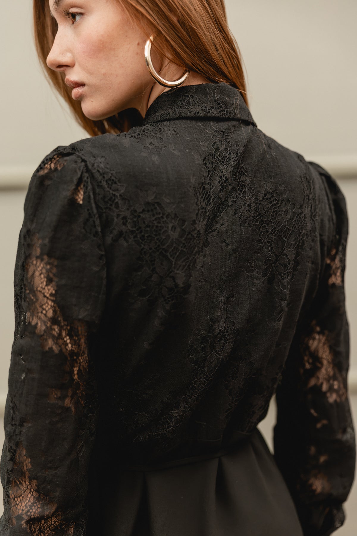 

Robe courte avec dentelle Femme Rociane black | Freeman T. Porter