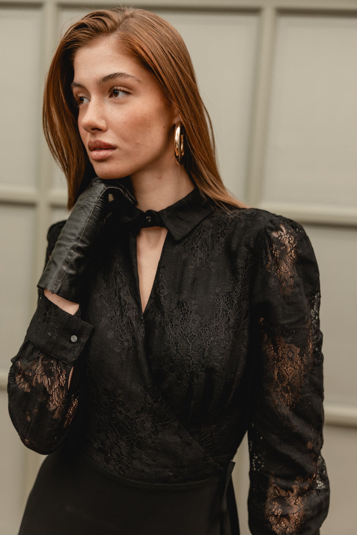 

Robe courte avec dentelle Femme Rociane black | Freeman T. Porter