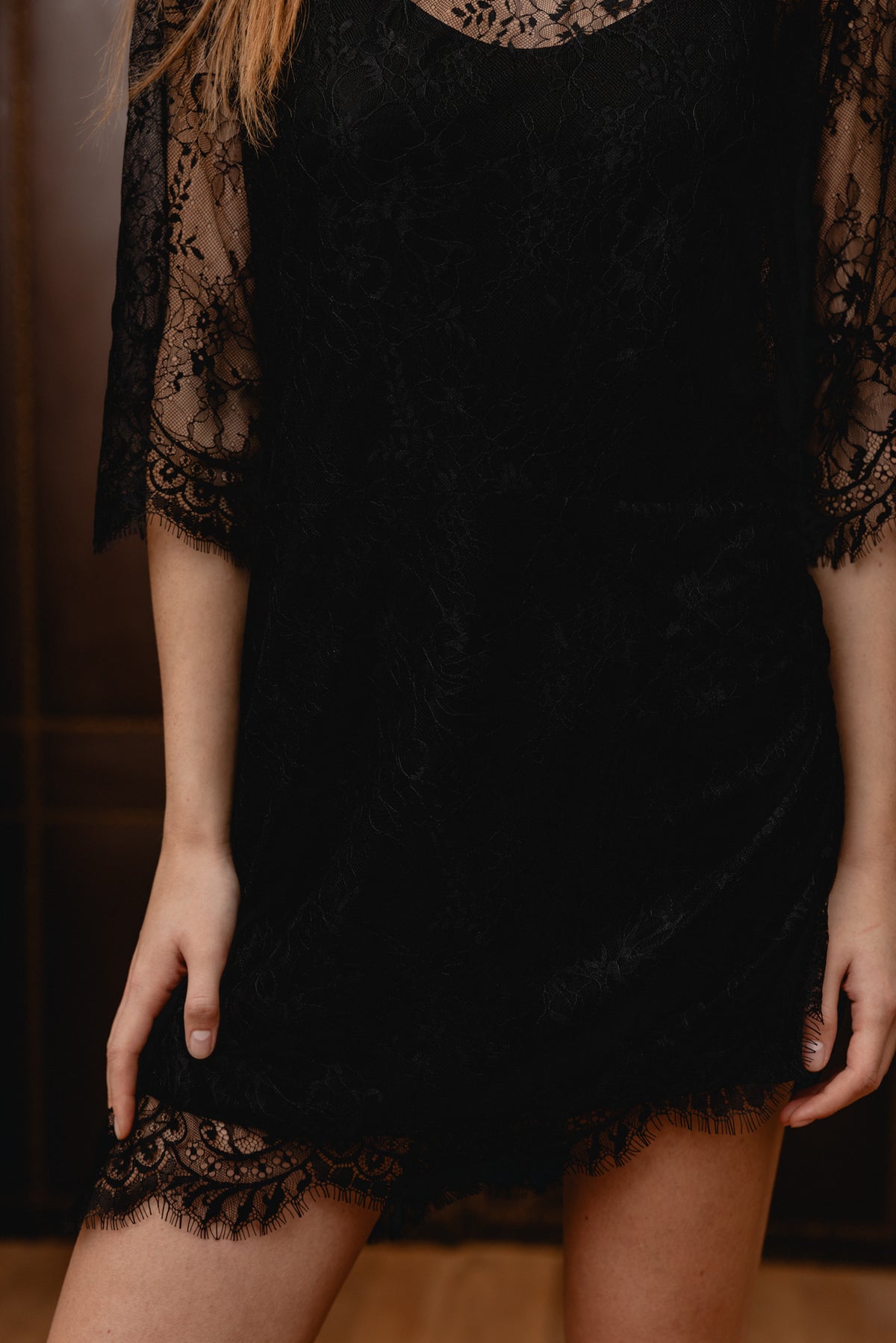 

Spitzenkleid Damen Rosela black | Freeman T. Porter