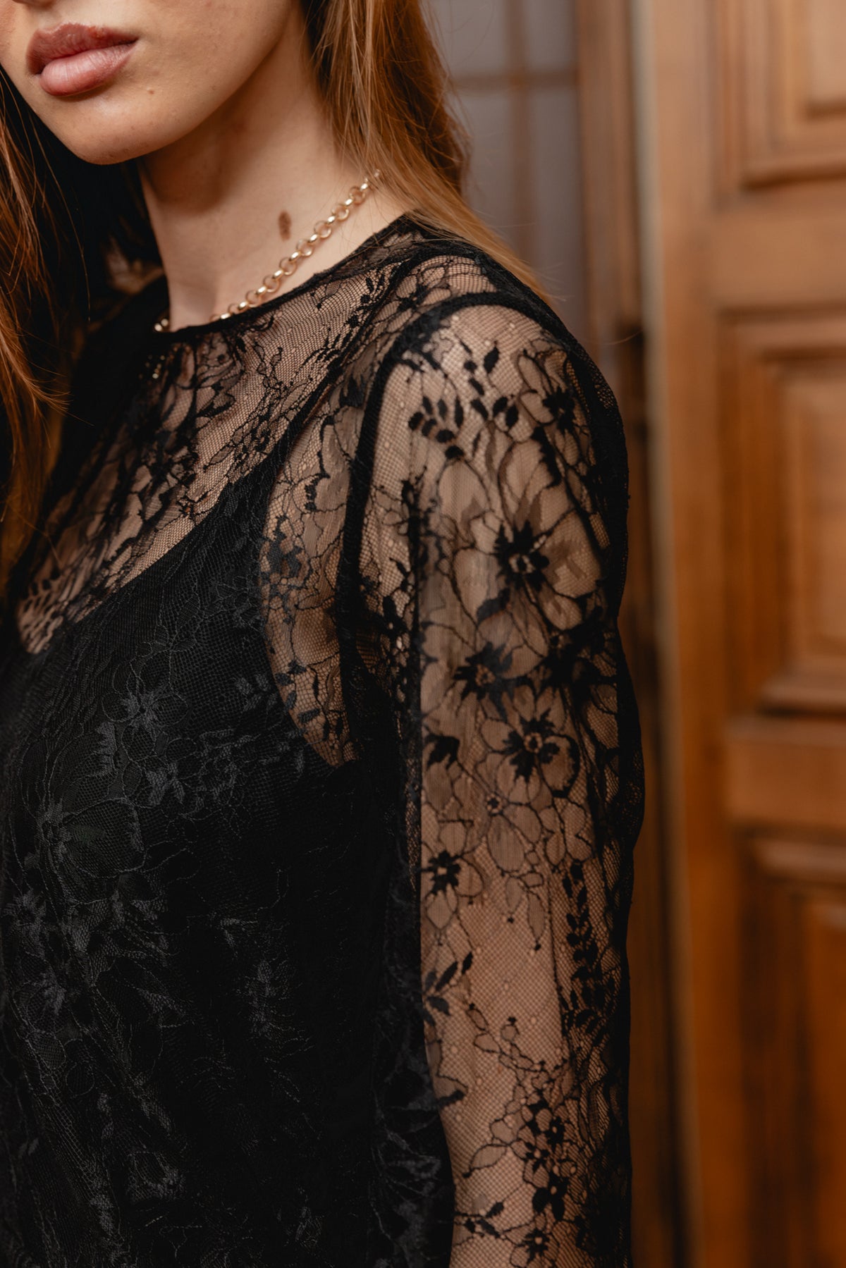 

Spitzenkleid Damen Rosela black | Freeman T. Porter