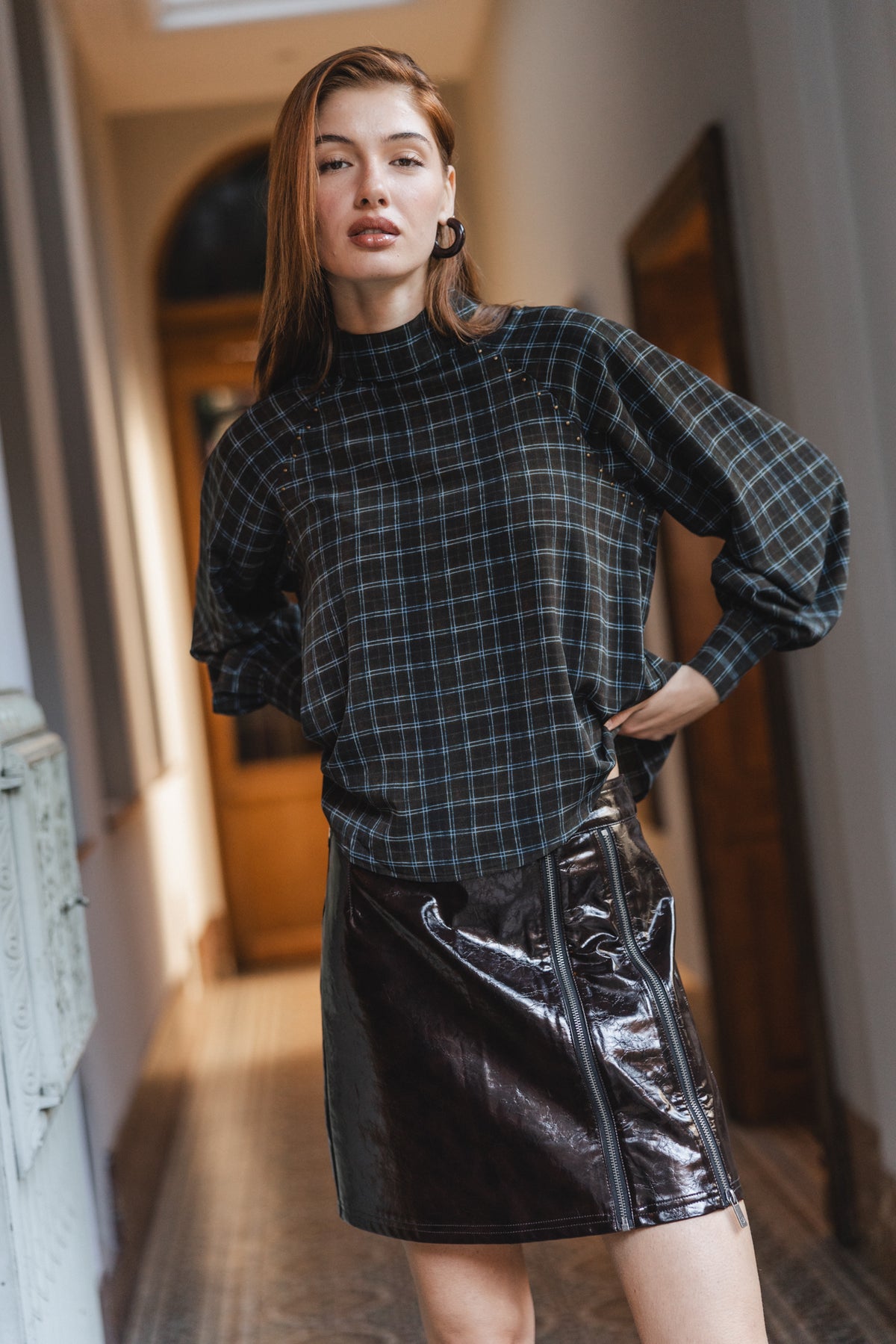 

Mini jupe effet cuir Femme Zilia Vynil brown | Freeman T. Porter