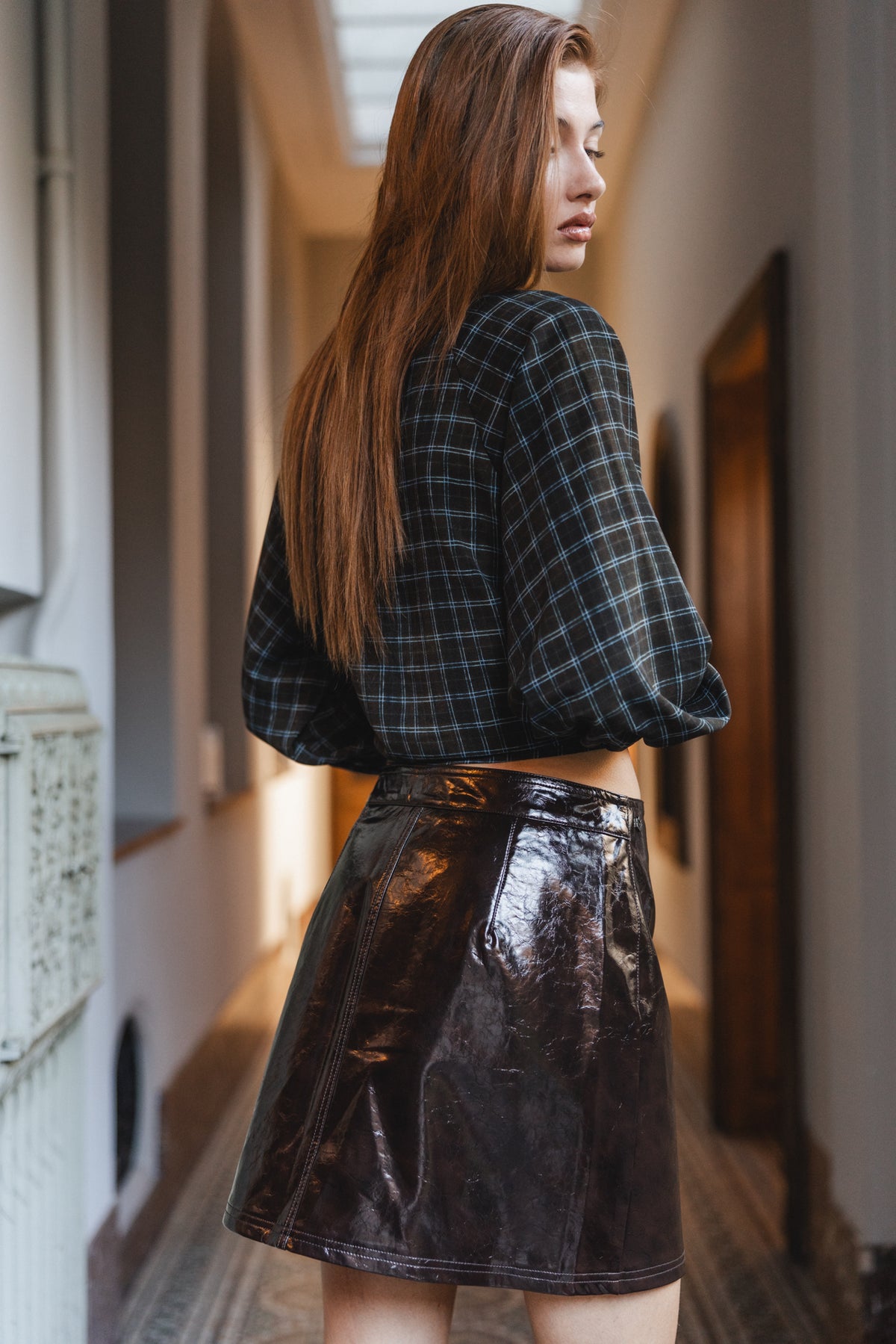

Mini jupe effet cuir Femme Zilia Vynil brown | Freeman T. Porter