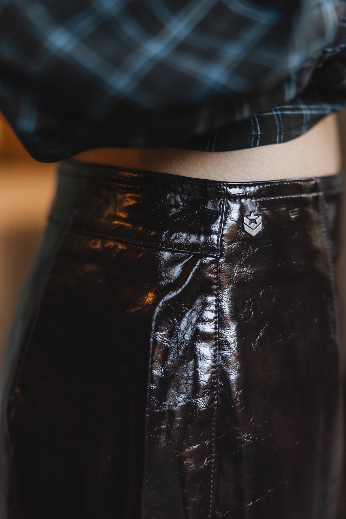 

Mini jupe effet cuir Femme Zilia Vynil brown | Freeman T. Porter