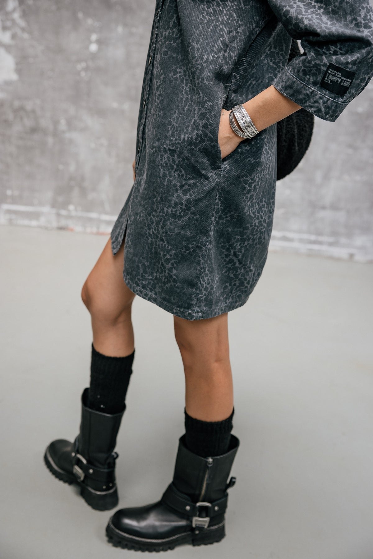 

Bedrucktes Hemdkleid Damen Rolly whistle | Freeman T. Porter