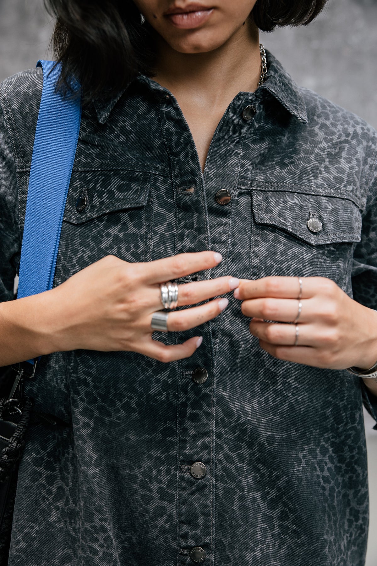 

Bedrucktes Hemdkleid Damen Rolly whistle | Freeman T. Porter