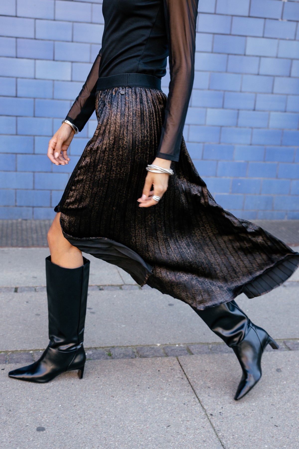 

Plissierter Glitzerrock Damen Junie Leodiams chocolate torte | Freeman T. Porter