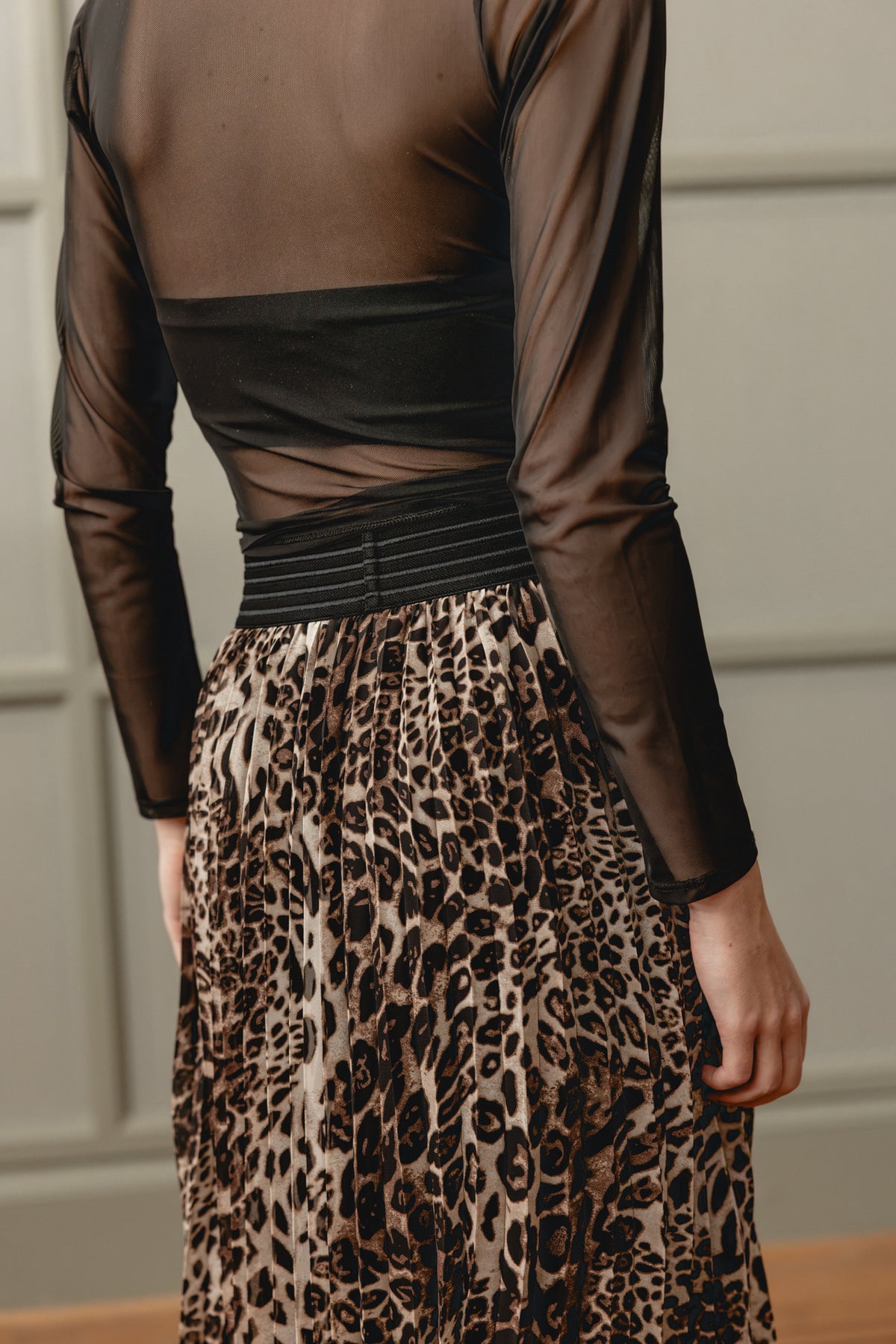 

Plissierter Schlitzrock Damen Josepha Brownie Leo original | Freeman T. Porter
