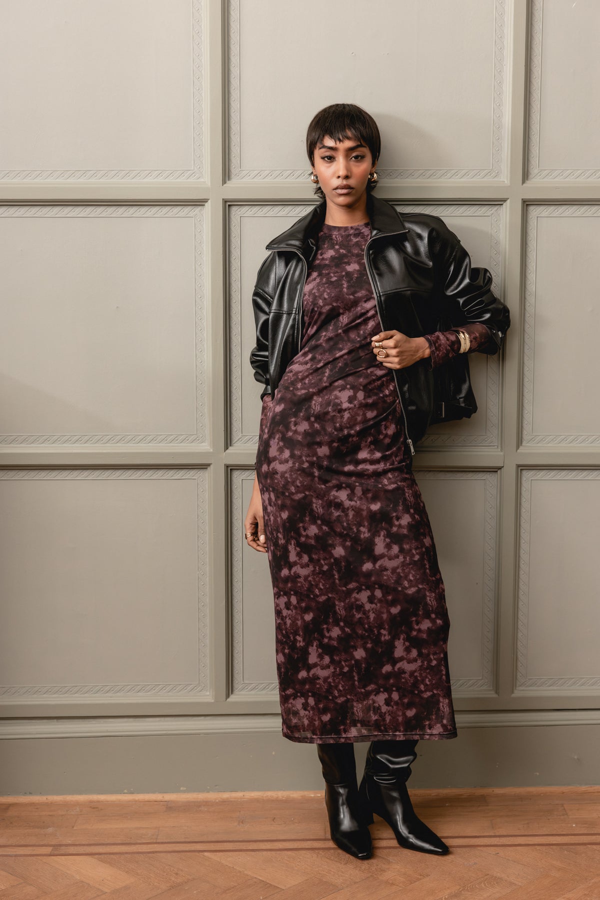

Robe avec jeux de transparence Femme Rasmina Abstrat original | Freeman T. Porter