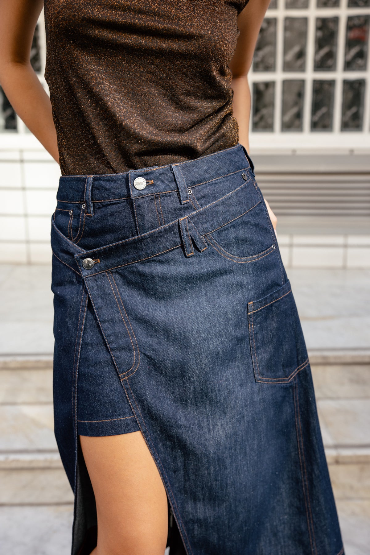
              

Asymmetrischer Rock Damen Jorja twist | Freeman T. Porter
            