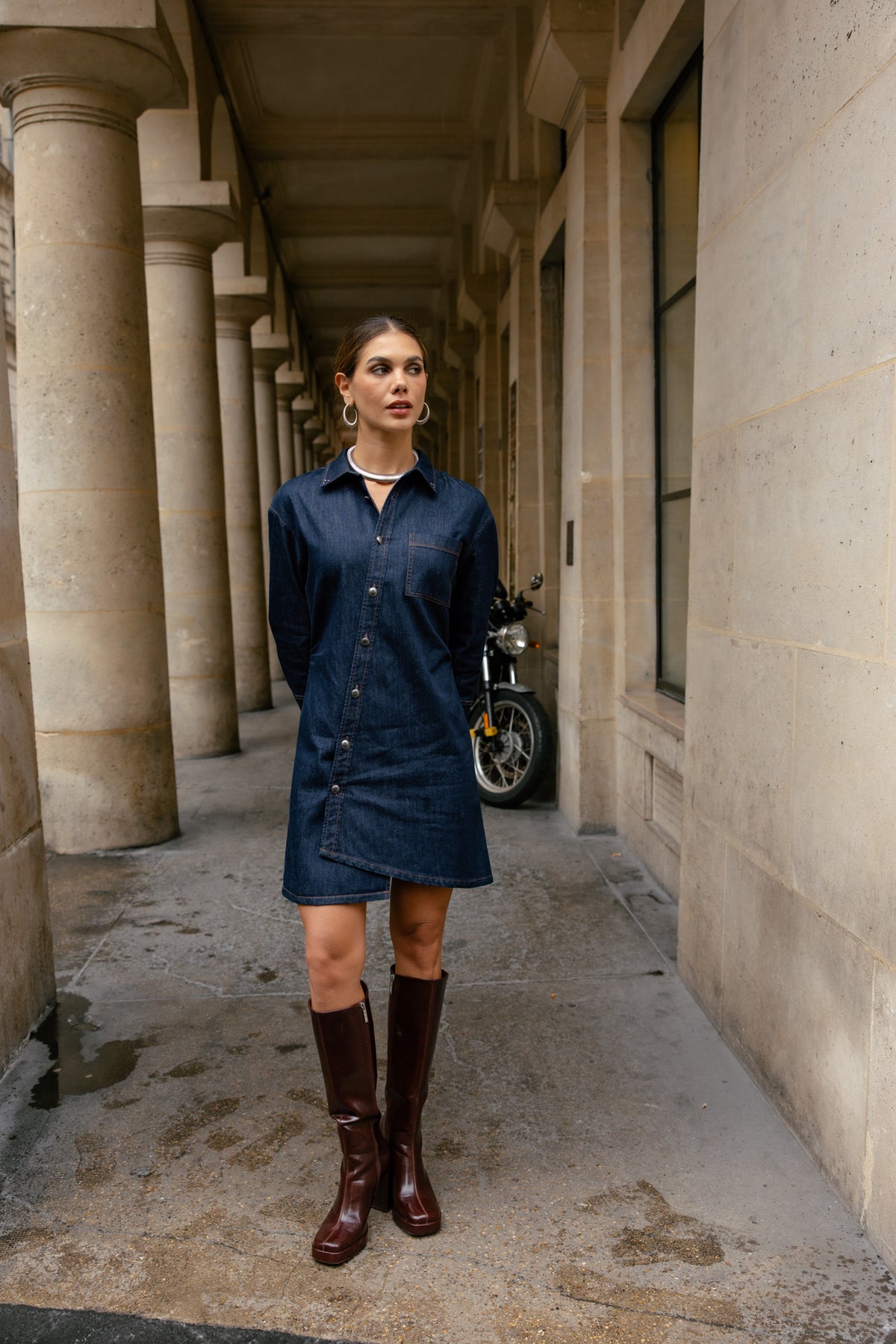 

Asymmetrisches Drapé-Kleid Damen Ezzia twist | Freeman T. Porter