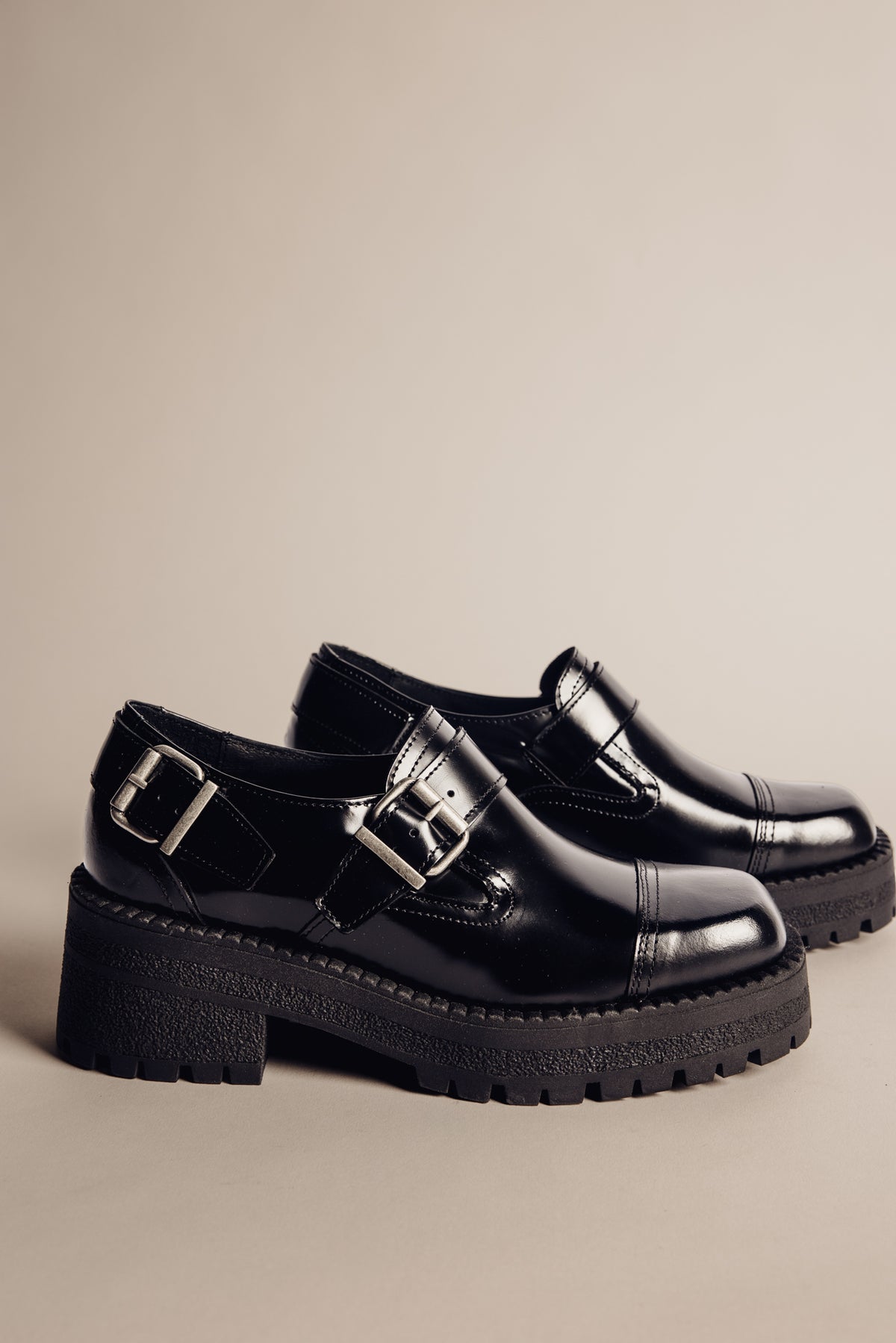 

Mocassin à semelle épaisse Femme Josiane black | Freeman T. Porter