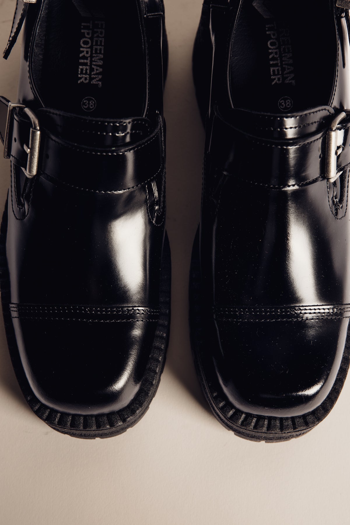

Mocassin à semelle épaisse Femme Josiane black | Freeman T. Porter