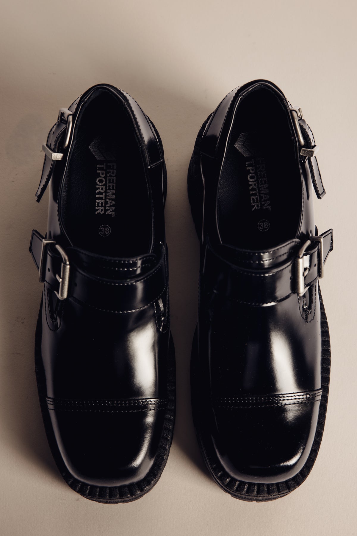 

Mocassin à semelle épaisse Femme Josiane black | Freeman T. Porter