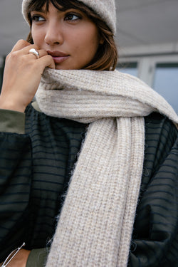 

Lange sjaal Dames Heddison Comfy beige | Freeman T. Porter